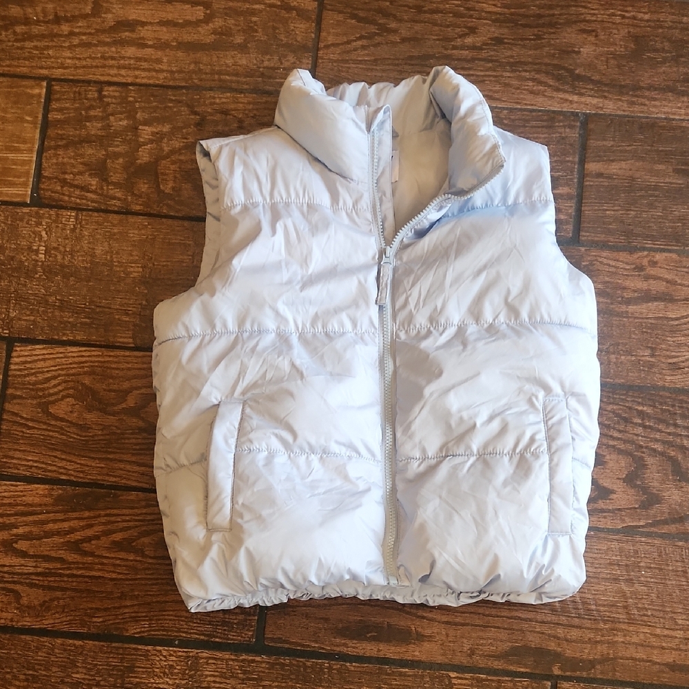 Girls Blue Puffer Vest